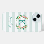Monogramm für Paradise Case-Mate iPhone Hülle (Rückseite (Horizontal))