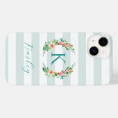 Monogramm für Paradise Case-Mate iPhone Hülle (Rückseite (Horizontal))