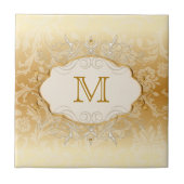 Monogramm für Perl und Gold Fliese (Vorderseite)