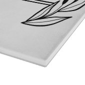 Monogramm für personalisiert dekorative Familienna Schneidebrett (Ecke)