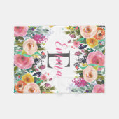 Monogramm für personalisierte Bezeichnung Fleecedecke (Vorderseite (Horizontal))