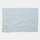 Monogramm für personalisierte Bezeichnung Geschirrtuch (Horizontal)