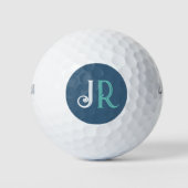 Monogramm für personalisierte Bezeichnung Golfball (Vorderseite)