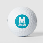 Monogramm für personalisierte Bezeichnung Golfball (Vorderseite)
