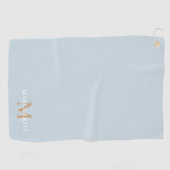 Monogramm für personalisierte Bezeichnung Golfhandtuch (Horizontal)