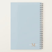 Monogramm für personalisierte Bezeichnung Notizblock (Rückseite)