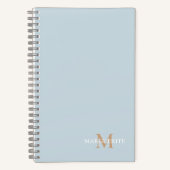 Monogramm für personalisierte Bezeichnung Notizblock (Vorderseite)