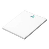 Monogramm für personalisierte Bezeichnung Notizblock (Rotiert)