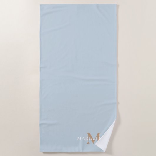 Monogramm für personalisierte Bezeichnung Strandtuch (Vorderseite)