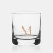 Monogramm für personalisierte Bezeichnung Whiskyglas (Vorderseite)
