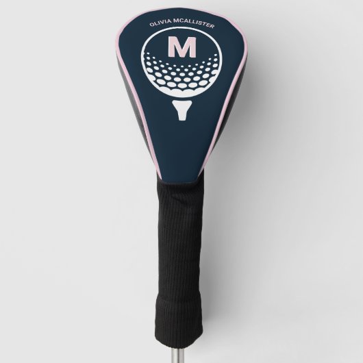 Monogramm für personalisierte Frauen Golf Headcover (Vorderseite)