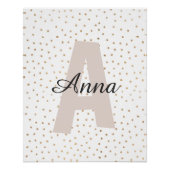 Monogramm für personalisierte Individuelle Name Poster (Vorderseite)