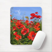 Monogramm für personalisiertes Mohnfeld Mousepad (Mit Mouse)