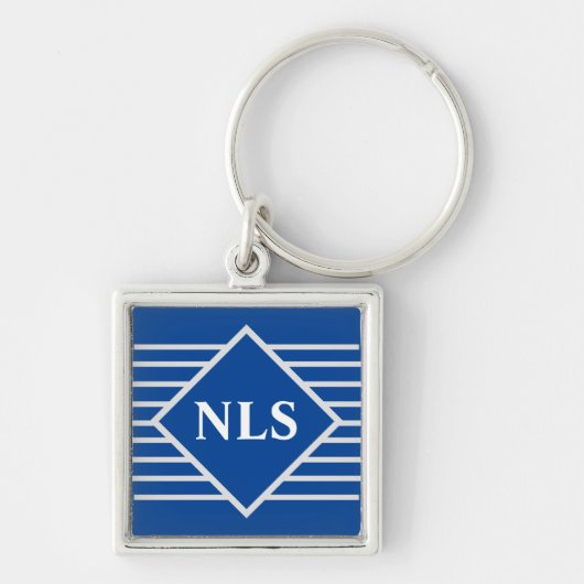 Monogramm für persönliche Initialen Schlüsselanhänger (Vorne)