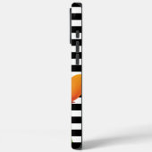 Monogramm für Poppy Chic Black Stripes Case-Mate iPhone Hülle (Rückseite / Links)
