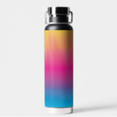 Monogramm für Regenbogenfarben Trinkflasche (Rückseite)