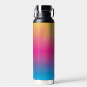 Monogramm für Regenbogenfarben Trinkflasche (Vorne)
