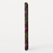 Monogramm für Rose aus Burgund und Schwarzen Golde Case-Mate iPhone Hülle (Hinten/Links)