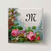 MONOGRAMM FÜR Rose UND JASMINEN Button (Vorderseite)