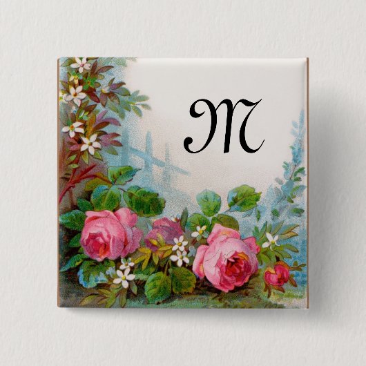 MONOGRAMM FÜR Rose UND JASMINEN Button (Vorderseite)