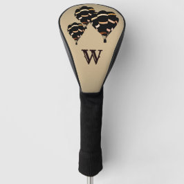 Monogramm für rustikale Heißluftballons Golf Headcover