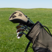 Monogramm für rustikale Heißluftballons Golf Headcover (In SItu)