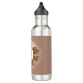 Monogramm für rustikale, warme neutrale Farben Edelstahlflasche (Rechts)