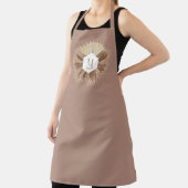 Monogramm für rustikale, warme neutrale Farben Schürze (InSitu)