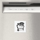 Monogramm für Schwarz-Weiß-Harn Magnet (In Situ (Geschirrspüler))