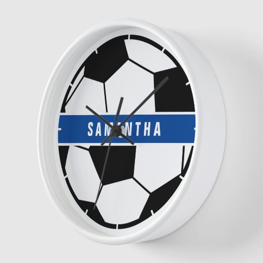 Monogramm für Schwarz-weiß- und Blue-Soccer-Sporta Uhr (Winkel)