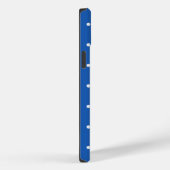 Monogramm für Schwarz-weiße und Blue-Soccer-Spiele Case-Mate iPhone Hülle (Rückseite / Rechts)