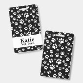 Monogramm für Schwarzweiß-Farbton Ausweis (Vorder- & Rückseite)