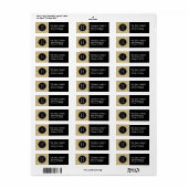 Monogramm für Schwarzweiß-Gold-Quartett (Vorne)