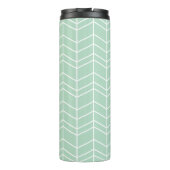 Monogramm für Seeauge und Graue Kehlkopf Thermosbecher (Rückseite)