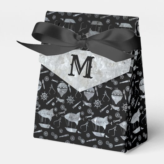 Monogramm für Stahlrohrlüfter Geschenkschachtel (Vorderseite)