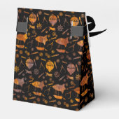 Monogramm für Steampunk-farbige Rostflugzeuge Geschenkschachtel (Rückseite)