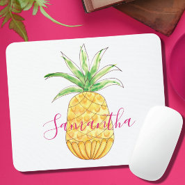 Monogramm für tropische Ananas Mousepad