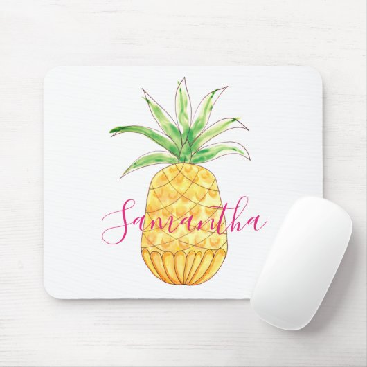 Monogramm für tropische Ananas Mousepad (Mit Mouse)