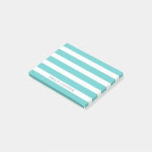 Monogramm für türkisfarbene und weiße klassische S Post-it Klebezettel (angewinkelt)