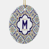 Monogramm für Vintage botanische ZierTiles Keramik Ornament (Rechts)