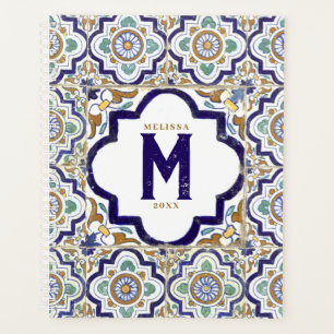Monogramm für Vintage botanische ZierTiles Planer