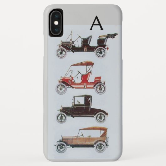 MONOGRAMM FÜR VINTAGE CARS Case-Mate iPhone HÜLLE (Rückseite)