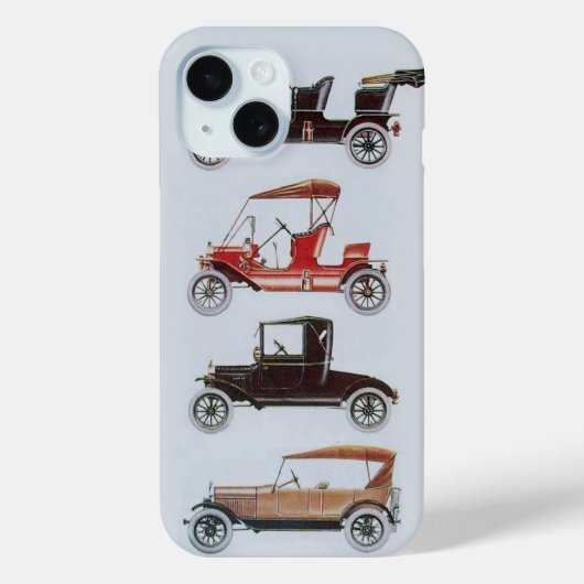MONOGRAMM FÜR VINTAGE CARS Case-Mate iPhone HÜLLE (Rückseite)