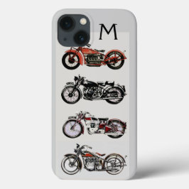 MONOGRAMM FÜR Vintage MOTORRÄDER Case-Mate iPhone Hülle
