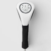 Monogramm für Vintages Golf Club-Logo Headcover (Vorderseite)