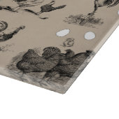 Monogramm für Vintages Hühnerroster Schneidebrett (Ecke)
