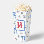 Monogramm für Wasserfarben-Mahjong-Tiles und Bows Geschenkschachtel (Geplatzt)