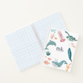 Monogramm für Wasserfarben Notizblock (Innenseite)