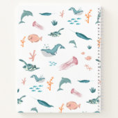 Monogramm für Wasserfarben Notizblock (Rückseite)