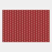 Monogramm für Weihnachtspapier Geschenkpapier Set (Vorderseite)